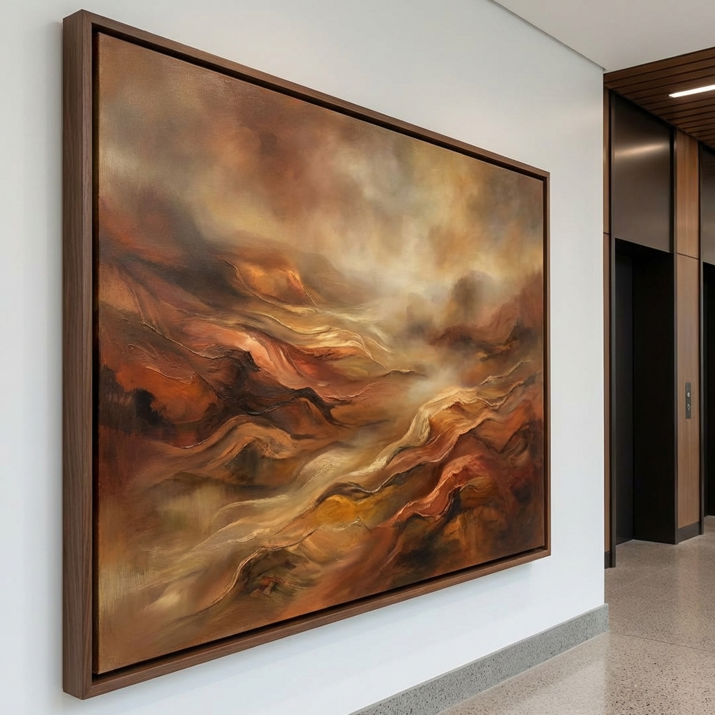 Abstract topographical landscape