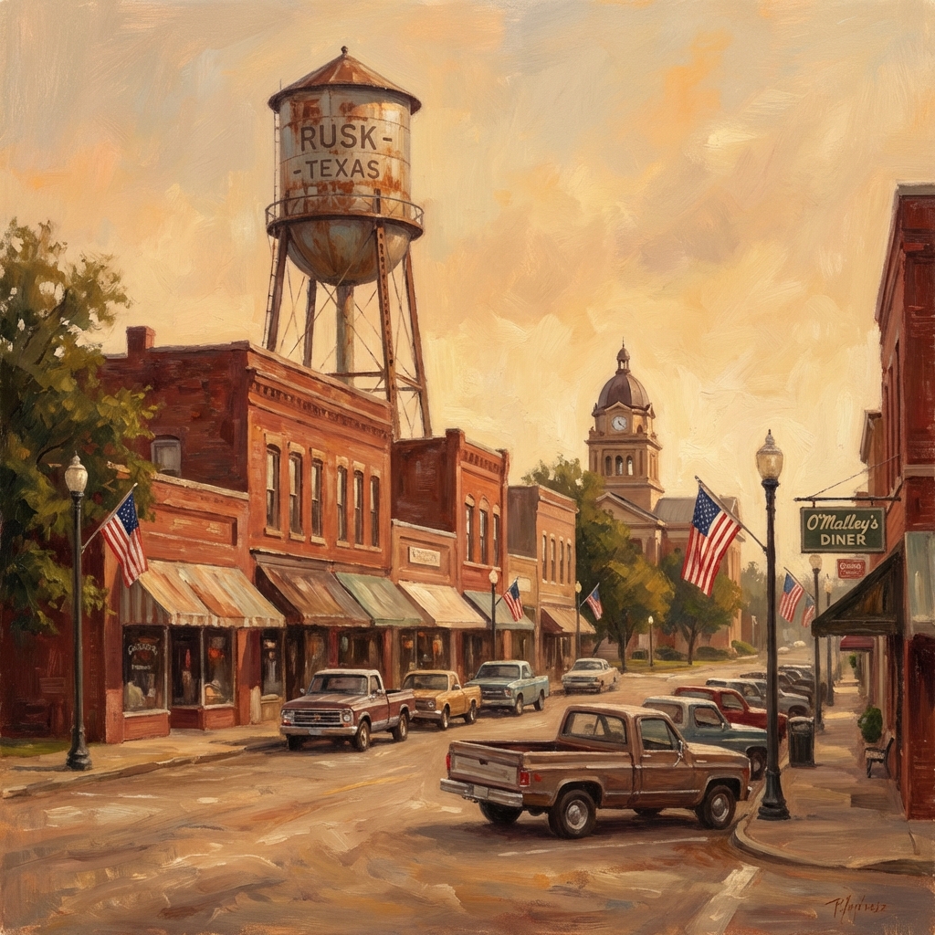 Small town main street